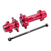 Aluminum 7075-T6 Front & Rear Wheel Hub Hex (Enlarged Inner Bearing) For LOSI 1:4 Promoto-MX Motorcycle Motorbike RTR LOS06000 LOS06002 Upgrades - Red