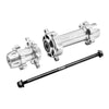 Aluminum 7075-T6 Front & Rear Wheel Hub Hex (Enlarged Inner Bearing) For LOSI 1:4 Promoto-MX Motorcycle Motorbike RTR LOS06000 LOS06002 Upgrades - Silver