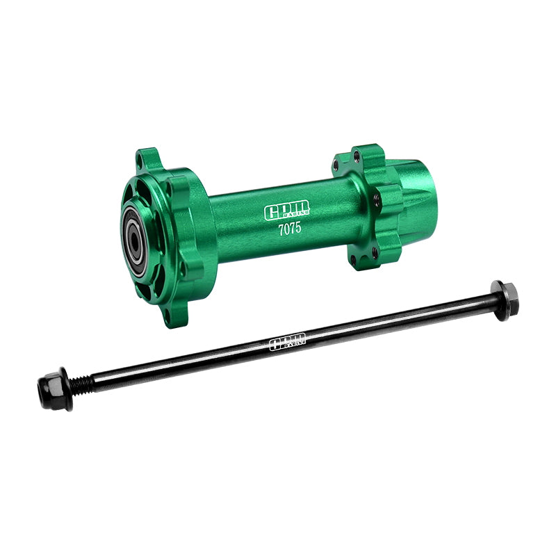 Aluminum 7075-T6 Rear Wheel Hub Hex (Enlarged Inner Bearing) For LOSI 1:4 Promoto-MX Motorcycle Motorbike RTR LOS06000 LOS06002 Upgrades - Green