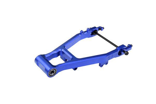 Aluminum 7075 Alloy Chain Tension Rear Swing Arm (Larger Inner Bearings) For LOSI 1:4 Promoto MX Motorcycle Dirt Bike RTR FXR LOS06000 LOS06002 Upgrades - Blue