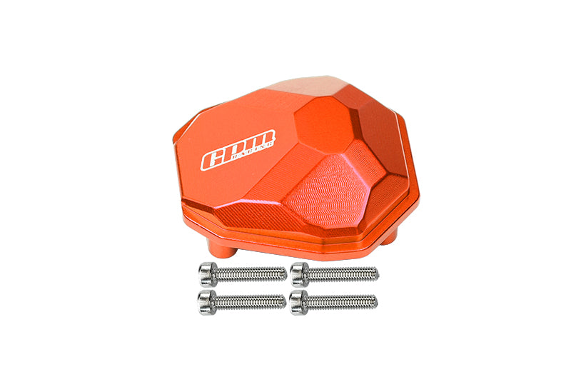 Axial 1/10 RBX10 Ryft 4WD Rock Bouncer Aluminum Front Or Rear Gearbox Cover - 5Pc Set Orange