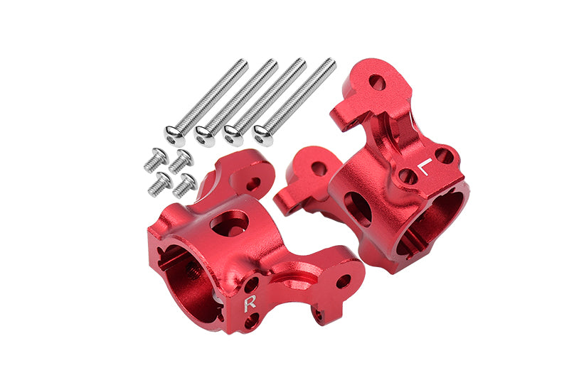 Axial 1/10 RBX10 Ryft 4WD Rock Bouncer AXI03005 Aluminum Front C-Hubs - 10Pc Set Red