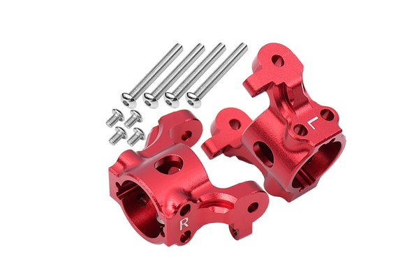 Axial 1/10 RBX10 Ryft 4WD Rock Bouncer AXI03005 Aluminum Front C-Hubs - 10Pc Set Red