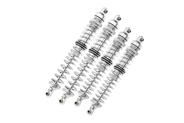 Axial 1/10 RBX10 Ryft 4WD Rock Bouncer Aluminum Upgrade Combo Set C (Front + Rear Spring Dampers) - Silver