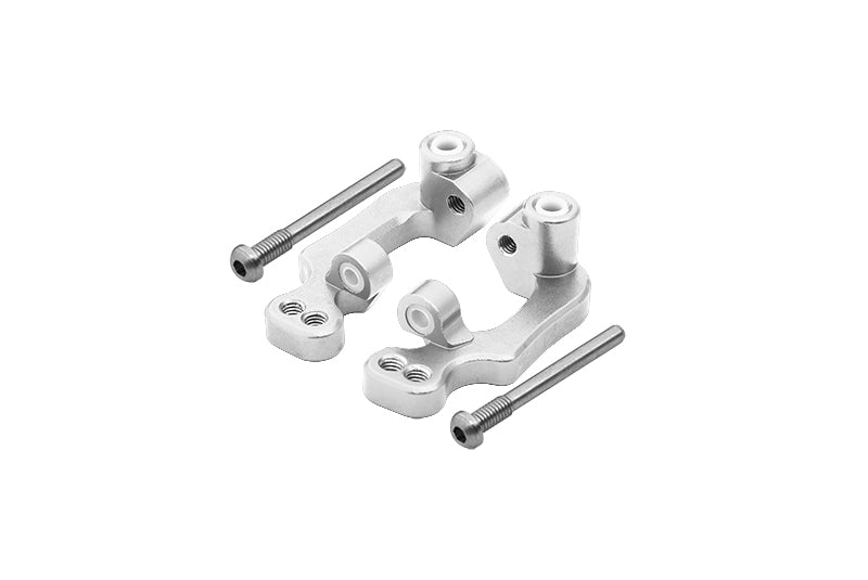 Traxxas Rustler VXL Aluminum C-Hub Caster Block - 1 Pr Silver