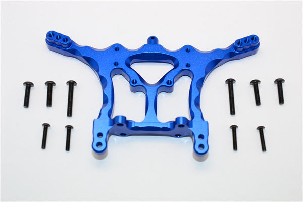 Traxxas Rustler VXL Aluminum Rear Damper Mount - 1 Set Blue