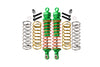 Traxxas Rustler 4X4 VXL (67076-4) / Hoss 4X4 VXL (90076-4) Aluminum Rear Adjustable Shocks 102mm - 1Pr Set Green