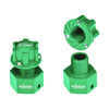 Aluminum Wheel Hex Adapter (+5mm) For Losi 1/6 Super Baja Rey 4X4 Desert Truck Upgrades - Green