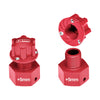 Losi 1/6 Super Baja Rey 4X4 Desert Truck Aluminum Wheel Hex Adapter (+5mm) - 6Pc Set Red