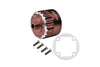 Aluminium Front, Center, Rear Diff Case For LOSI 1:6 4WD Super Baja Rey LOS05013 / Super Baja Rey 2.0 LOS05021 Upgrades - Brown