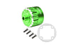 Aluminium Front, Center, Rear Diff Case For LOSI 1:6 4WD Super Baja Rey LOS05013 / Super Baja Rey 2.0 LOS05021 Upgrades - Green