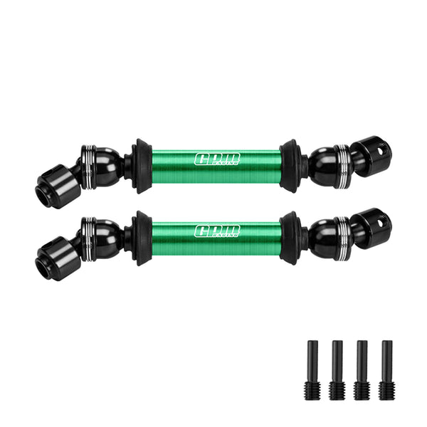 4140 Carbon Steel+Alloy 6061-T6 Center CVD Drive Shaft For Axial 1/10 SCX10 III Jeep CJ-7 SCX10 Pro Rock Crawler Upgrades - Green