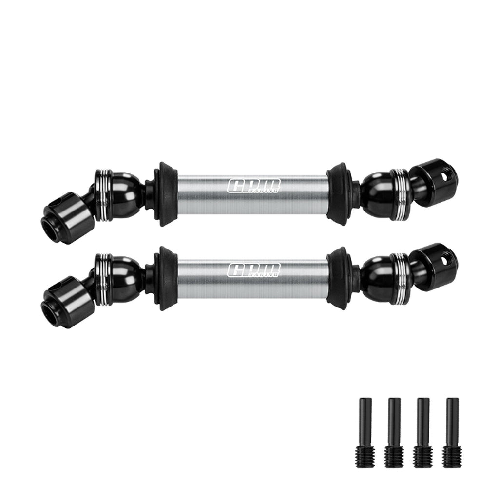 4140 Carbon Steel+Alloy 6061-T6 Center CVD Drive Shaft For Axial 1/10 SCX10 III Jeep CJ-7 SCX10 Pro Rock Crawler Upgrades - Silver