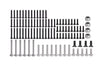 Steel Screws Set 100 Pieces For Axial 1:30 SCX30 Ford Bronco / SCX30 Jeep Wrangler JLU / Chevrolet K10 Rock Crawler Upgrades 