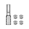 Wheel Nut 4Pcs & Wheel Nut Tool For Axial 1/30 SCX30 Ford Bronco AXI-2048 / Jeep Wrangler AXI-2261 Rock Crawler Upgrades - Silver