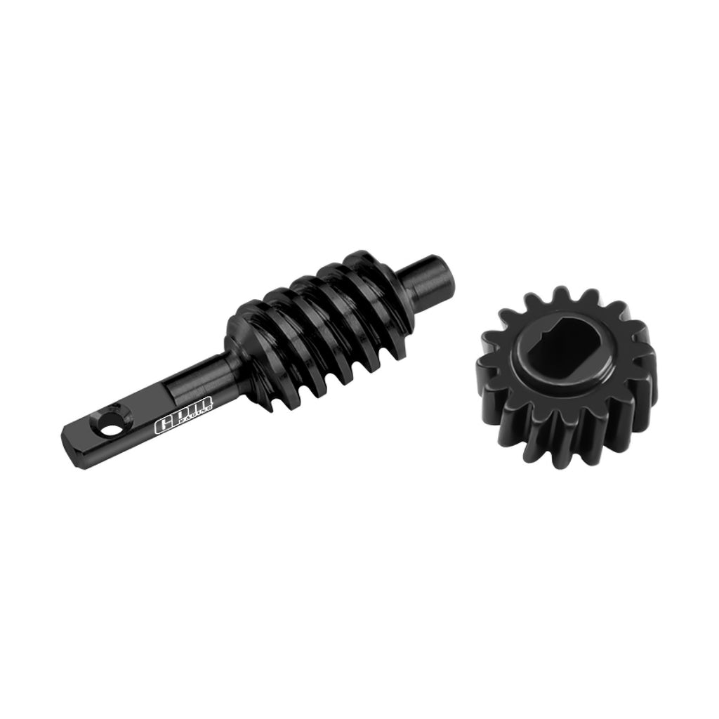 #1144 Steel Front Or Rear High-Speed Ring Gear Worm Gear 2T/14T For Axial 1:30 SCX30 Ford Bronco / SCX30 Jeep Wrangler JLU / Chevrolet K10 Rock Crawler Upgrades 