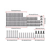 Steel Screws Set 100 Pieces For Axial 1:30 SCX30 Ford Bronco / SCX30 Jeep Wrangler JLU / Chevrolet K10 Rock Crawler Upgrades