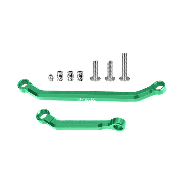 Aluminum 7075-T6 Alloy Tie Rod Link & Drag Link Set For Axial 1/30 SCX30 Ford Bronco AXI-2048 / Jeep Wrangler AXI-2261 Rock Crawler Upgrades - Green