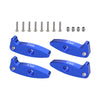 Aluminum 7075-T6 Alloy Flex Blades Extensions (Droop Flex Mod) For Axial 1:30 SCX30 Ford Bronco / SCX30 Jeep Wrangler JLU / Chevrolet K10 Rock Crawler Upgrades - Blue