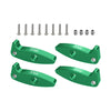 Aluminum 7075-T6 Alloy Flex Blades Extensions (Droop Flex Mod) For Axial 1:30 SCX30 Ford Bronco / SCX30 Jeep Wrangler JLU / Chevrolet K10 Rock Crawler Upgrades - Green