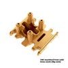 Brass Center Gear Box Mount Skid Plate 18g For Axial 1/30 SCX30 Ford Bronco AXI-2048 / Jeep Wrangler AXI-2261 Rock Crawler Upgrades