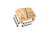 Brass Front Or Rear Gearbox Cover For Axial 1/6 SCX6 Jeep JLU Wrangler AXI05000 - 5Pc Set