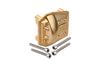 Brass Front Or Rear Gearbox Cover For Axial 1/6 SCX6 Jeep JLU Wrangler AXI05000 - 5Pc Set