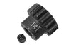 High Carbon Steel Motor Gear 14T For Axial 1/6 SCX6 Jeep JLU Wrangler AXI05000 - 2Pc Set Black