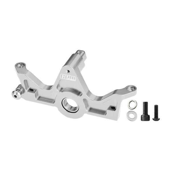 Aluminum 7075-T6 Alloy Bearing Motor Mount For Traxxas 1:10 Slash 4X4 / Hoss 3S / Bigfoot 4X4 / Ford Raptor R Ultimate / Stampede 4WD Upgrades - Silver