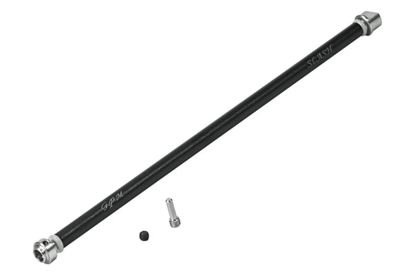 Traxxas Slash 4x4 LCG Aluminum Main Shaft With Hard Steel Ends - 1Pc Set Black