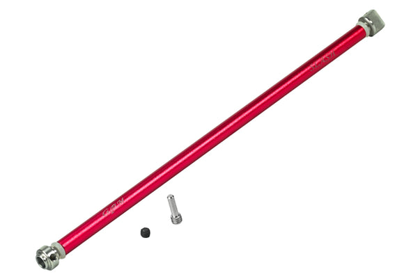 Traxxas Slash 4x4 LCG Aluminum Main Shaft With Hard Steel Ends - 1Pc Set Red
