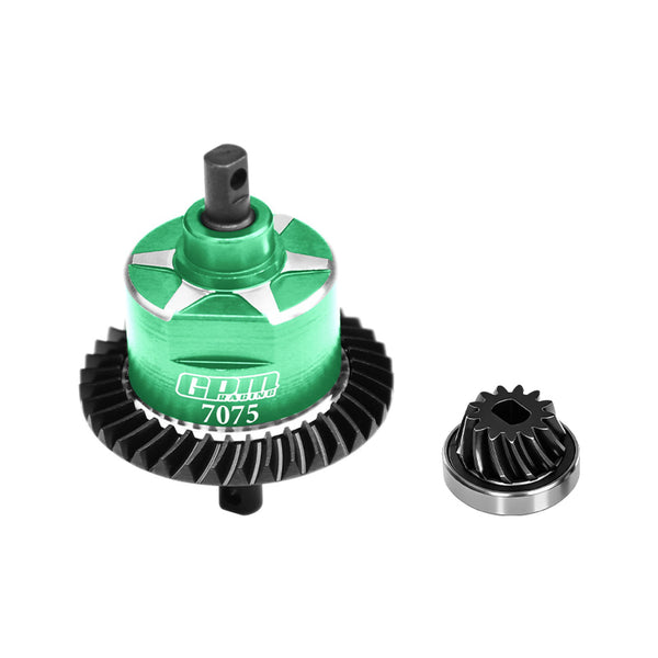 4140 Carbon Steel + Aluminum 7075 Alloy Rear Complete Differential FOR Traxxas 1:10 Slash 4X4 / Slash Low-CG / Hoss 3S / Rustler VXL / 1:7 XO-01 / 1:8 Jato 4X4 VXL Upgrade Parts - Green