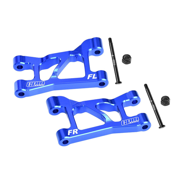 Aluminum 7075-T6 Alloy Front Upper Suspension Arms For Traxxas 1/16 Mini Slash 4X4 Short Course Truck-108164-1 Upgrades - Blue