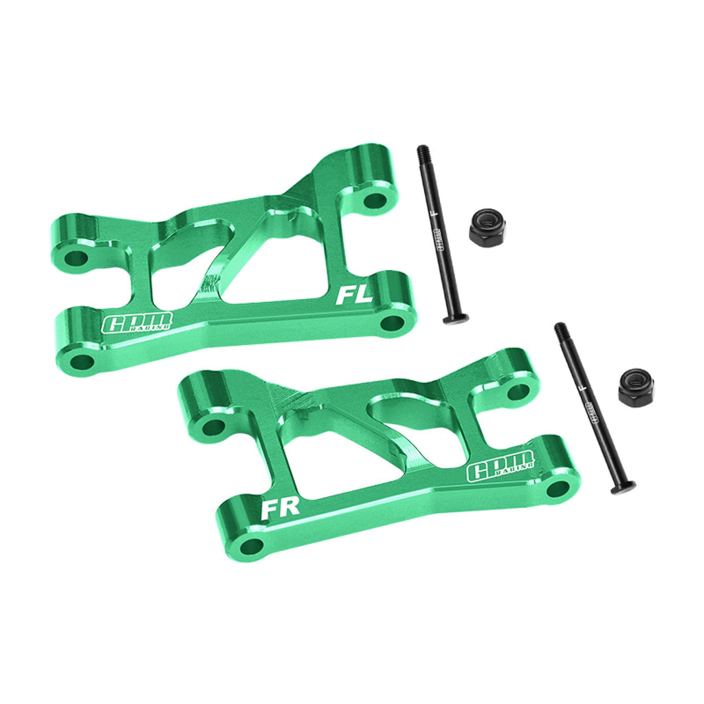 Aluminum 7075-T6 Alloy Front Upper Suspension Arms For Traxxas 1/16 Mini Slash 4X4 Short Course Truck-108164-1 Upgrades - Green