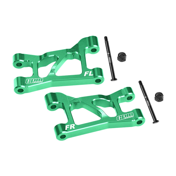 Aluminum 7075-T6 Alloy Front Upper Suspension Arms For Traxxas 1/16 Mini Slash 4X4 Short Course Truck-108164-1 Upgrades - Green