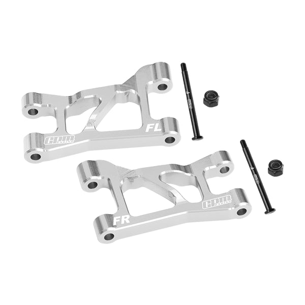Aluminum 7075-T6 Alloy Front Upper Suspension Arms For Traxxas 1/16 Mini Slash 4X4 Short Course Truck-108164-1 Upgrades - Silver