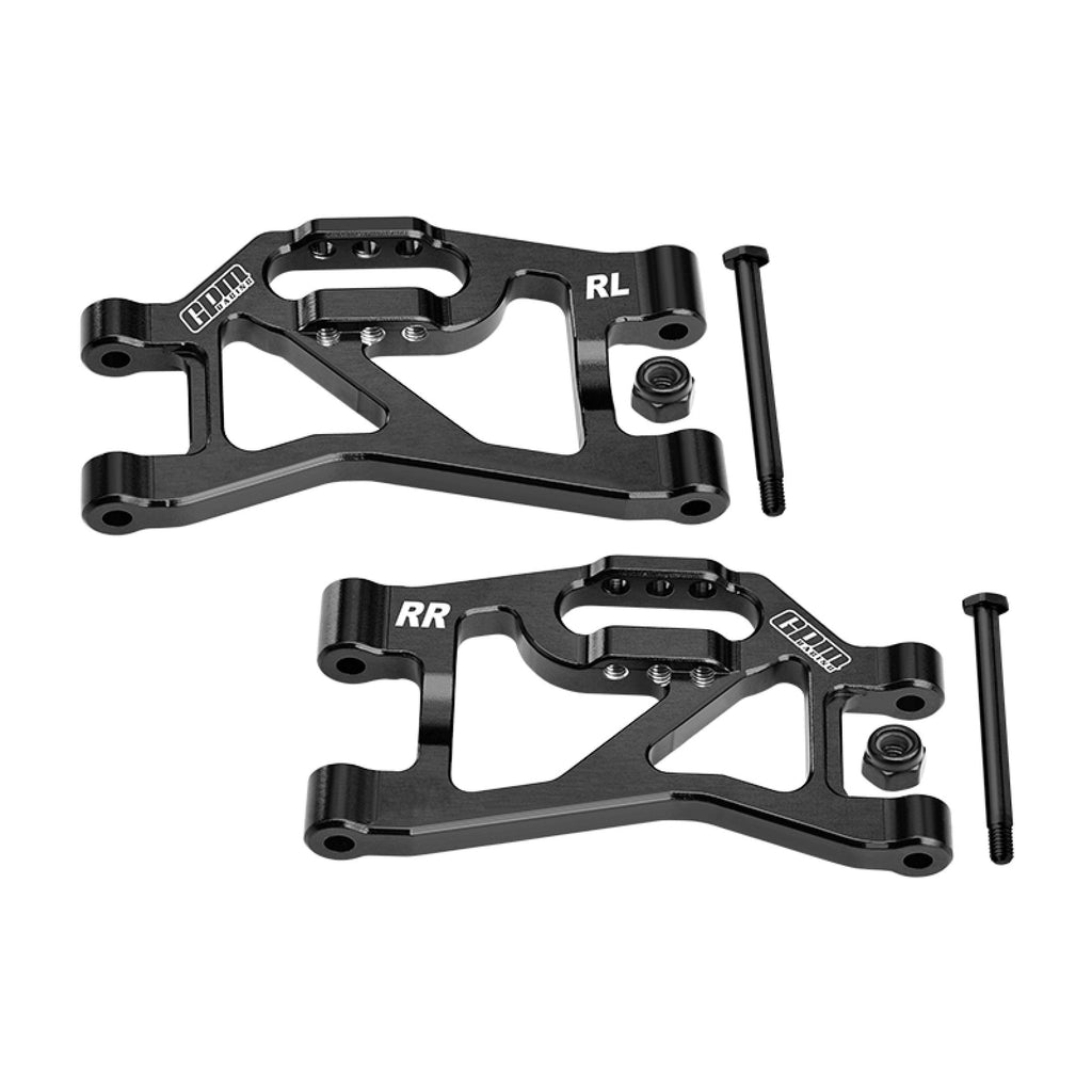 Aluminum 7075-T6 Alloy Rear Lower Suspension Arms For Traxxas 1/16 Mini Slash 4X4 Short Course Truck-108164-1 Upgrades - Black