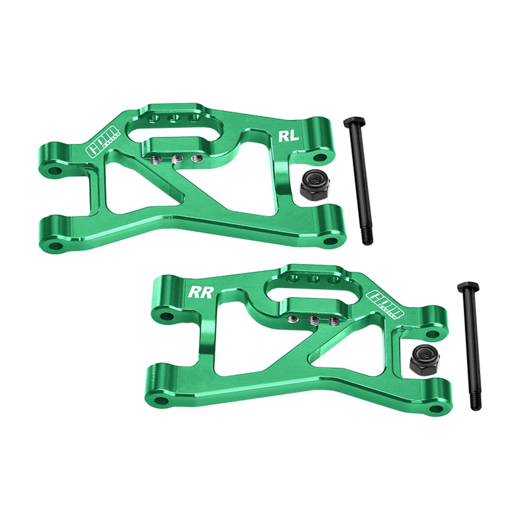 Aluminum 7075-T6 Alloy Rear Lower Suspension Arms For Traxxas 1/16 Mini Slash 4X4 Short Course Truck-108164-1 Upgrades - Green