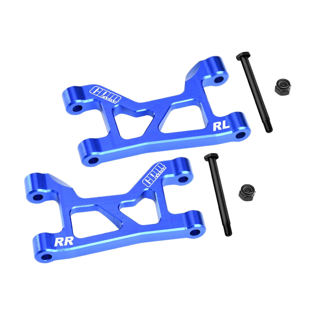 Aluminum 7075-T6 Alloy Rear Upper Suspension Arms For Traxxas 1/16 Mini Slash 4X4 Short Course Truck-108164-1 Upgrades - Blue