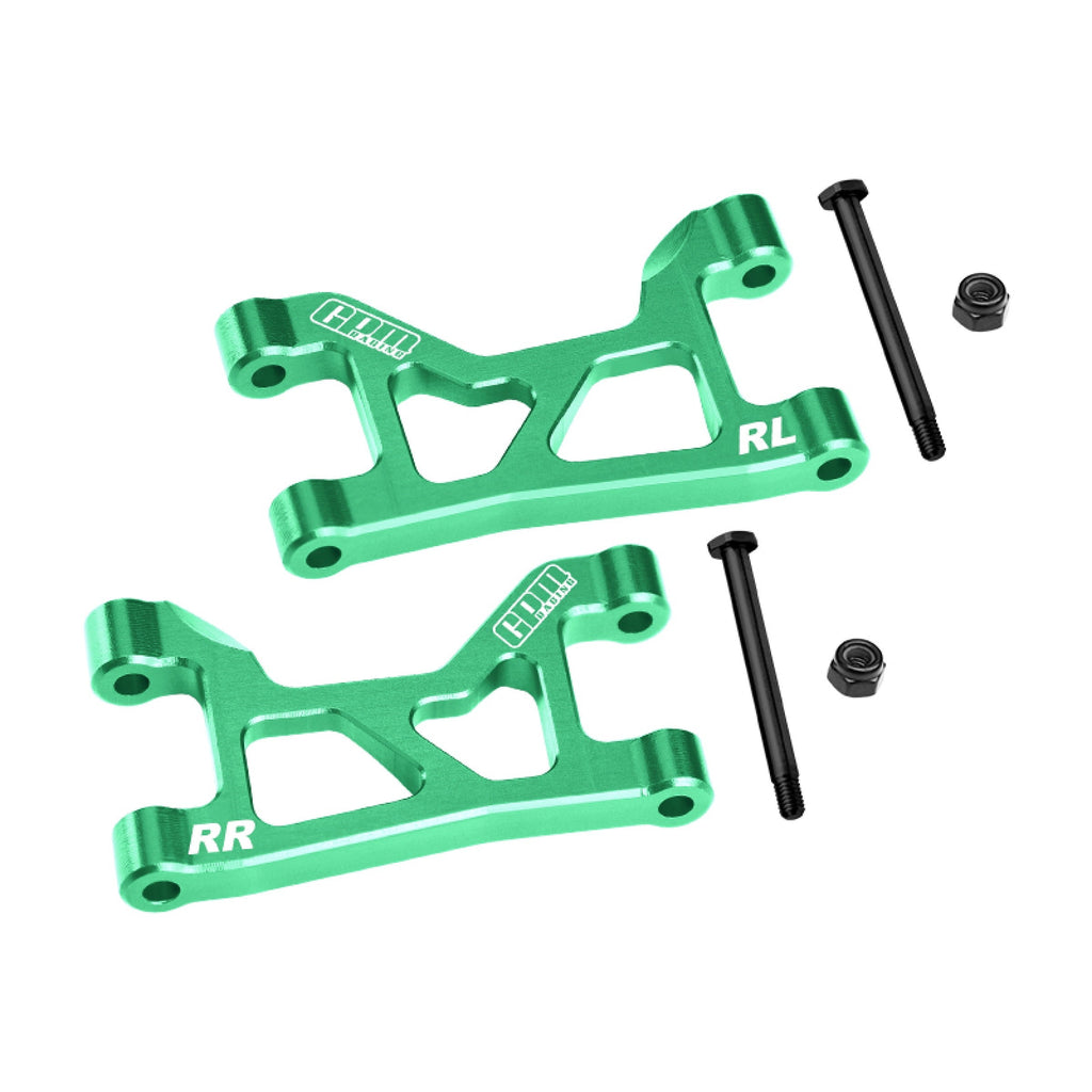 Aluminum 7075-T6 Alloy Rear Upper Suspension Arms For Traxxas 1/16 Mini Slash 4X4 Short Course Truck-108164-1 Upgrades - Green
