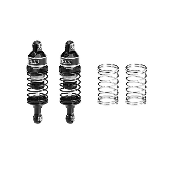 Aluminum 6061-T6 Alloy Front Or Rear Adjustable Progressive Spring Shock 63mm For Traxxas 1/16 Mini Slash 4X4 Short Course Truck-108164-1 Upgrades - Silver