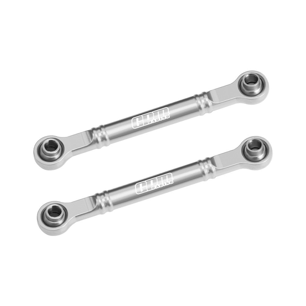 Aluminum 7075-T6 Alloy Front Steering Toe Links 51mm For Traxxas 1/16 Mini Slash 4X4 Short Course Truck-108164-1 Upgrades - Silver