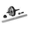 4140 Carbon Steel + Aluminum 7075 Alloy Centre Complete Differential For Traxxas 1/16 Mini Slash 4X4 Short Course Truck-108164-1 Upgrades - Silver