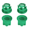 Aluminum 7075-T6 Wheel Lock For Traxxas 1:8 4WD Sledge / 1:5 X Maxx 6S / X Maxx 8S / XRT 8S / 1:10 E-Revo 2.0 VXL / 1:10 Maxx With WideMAXX - 4Pc Set Green