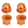 Aluminum 7075-T6 Wheel Lock for Traxxas 1:8 4WD Sledge / 1:5 X Maxx / XRT 8S / 1:6 Sand Car 8S / 1:10 E-Revo 2.0 VXL / 1:10 Maxx with WideMAXX - Orange