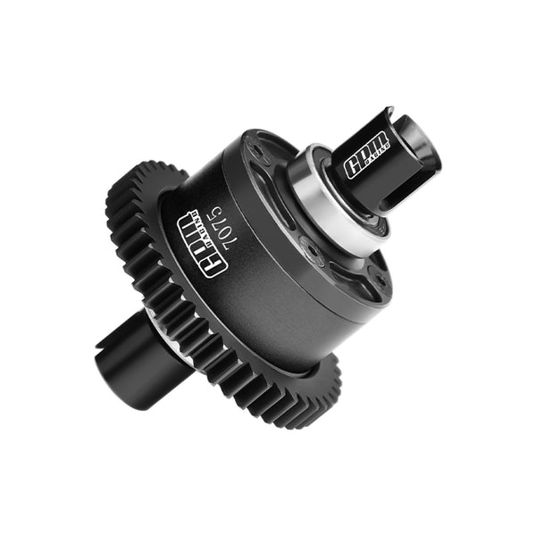 20Crmnti Steel + 7075 Alloy 46T Center Complete Differential For Traxxas 1/8 4WD Sledge Monster Truck 95076-4 Upgrades - Black