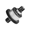 20Crmnti Steel + 7075 Alloy 46T Center Complete Differential For Traxxas 1/8 4WD Sledge Monster Truck 95076-4 Upgrades - Silver