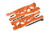 Aluminium 6061-T6 Front Lower Arms For Traxxas 1/8 4WD Sledge Monster Truck 95076-4 - 23Pc Set Orange