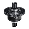 20CrMnTi Steel + 7075 Alloy 51T Center Complete Differential For Traxxas 1/8 4WD Sledge Monster Truck 95076-4 Upgrades - Black