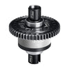 20CrMnTi Steel + 7075 Alloy 51T Center Complete Differential For Traxxas 1/8 4WD Sledge Monster Truck 95076-4 Upgrades - Silver
